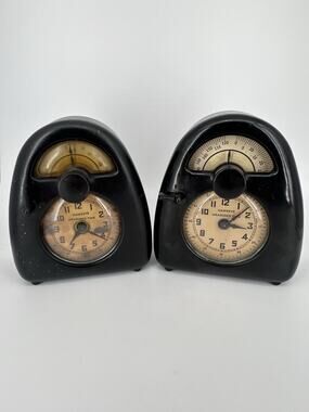 Vintage Noguchi Hawkeye Measured Time Clocks/Kitchen Timer Stevenson Mfg. Co.